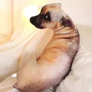 강아지인형 동물 캐릭터 인형 쿠션 방석 쓸데없는 웃긴선물