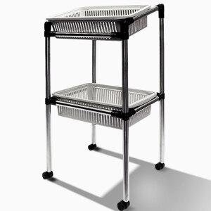 KG 엑시옴 레슨용 이동식 볼박스_LB3_탁구장 탁구공 거치대 핑퐁 바스켓 볼 보관함 바구니 케리어 공회수기