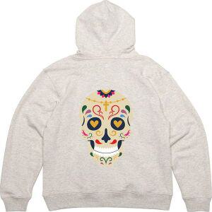 [기타]프린트티셔츠 기모후드티 뒷면 할로윈 해골파티 디자인옷