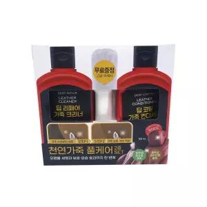 불스원 천연 가죽 풀케어 150ml 2종 세트/가죽 닦이 먼지 제거 가죽 관리 보호 시트 청소 윤기 크리너