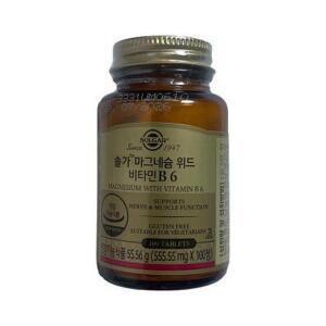 솔가 마그네슘 위드 비타민 B6 555.55mg x 100캡슐 (AD)