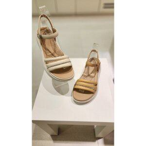 [여주점][BABARA]BABARA 바바라 큐빅 스트랩 컴포트 통굽 샌들 2컬러 AAI343