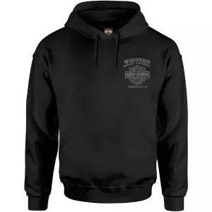 할리데이비슨 고울리시 바이커 스컬 후드티 블랙