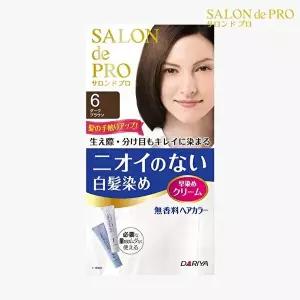 일본 살롱드프로 무향료 간편한 셀프 세치 커버 뿌리 머리염색 흰머리 새치 염색약 여성 1개