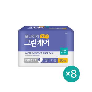 액티브 그린케어 라운드형 패드 30매 8개 총240매 성인용기저귀 요실금 모나리자