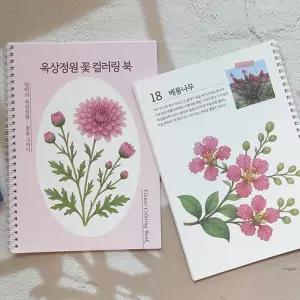 어른 어르신 시니어 색칠공부 꽃 컬러링북 Flower 색칠 그림 책 북 놀이 만들기