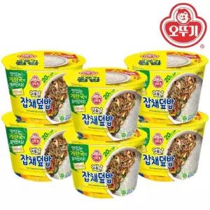 오뚜기 옛날잡채덮밥 236.5g 6개/컵밥 덮밥 즉석밥