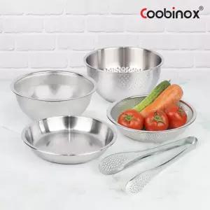 [Coobinox] 쿠비녹스 아트웨어 쌀함박 높은채반 낮은채반 쟁반 집게 5종 세트 CO-73-19