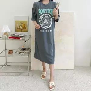 [보리보리/보리맘]보스턴 여름 반팔 수유 원피스 빅사이즈 수유복 ID610