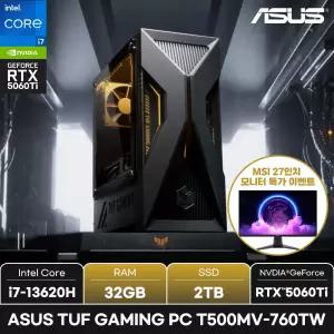 ASUS TUF GAMING PC T500MV-760TW/RAM 32GB/SSD 2TB/  +장패드_키보드마우스세트