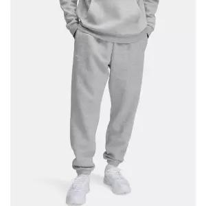 [언더아머](의정부점)1373882 013 그레이 UA 아이콘 플리스 기모 바지 기모 면 트레이닝바지