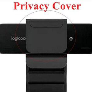 Logitech BRIO 웹캠/aar 4K Pro 마그네틱 웹캠, 개인 정보 보호 셔터 렌즈 캡 후드 커버
