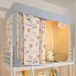 2층 침대 난방텐트 싱글 1인용 사각 방한텐트 수면 방한 기숙사 침대용 난방 텐트