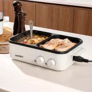 반반냄비 사각전골팬 전기로스터 로스타 1인용전기그릴