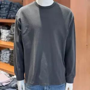 [버커루]남성 10수 싱글 다잉 오버핏 긴팔 티셔츠_US