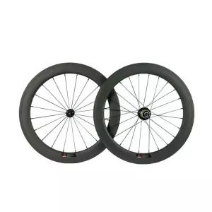 픽시휠 60림 카본 3K 700C 60mm 유광 세트 휠셋 앞바퀴+뒷바퀴 클린처