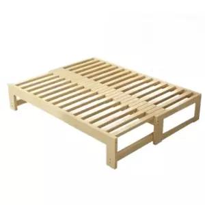 원목 소파베드 확장형 평상형 쇼파 프레임 침대 베드 이중 서재 거실