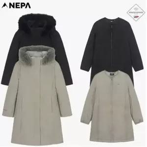 [롯데백화점]네파 여성 아르테 3IN1 롱 구스코트 다운(다운+이너다운) 7K82074