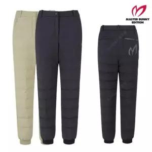 MASTER BUNNY 여성 겨울 밴딩 이중 헴 다운 조거 팬츠 21-D4PF517