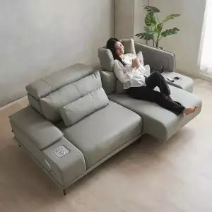 에보니아 알토 모션 슬라이딩 리클라이너 쇼파 3인용 천연면피소가죽 고급형