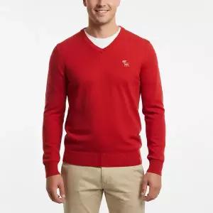 Abercrombie 아베크롬비 남성 니트 100% 정품 마지막반값할인 Dark Red L(100) 120-201-0167-051