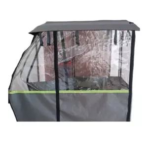 전기 스쿠터 캐노피 삼륜차 오토바이 커버 시야확보 지붕 방수 그늘막 차양막