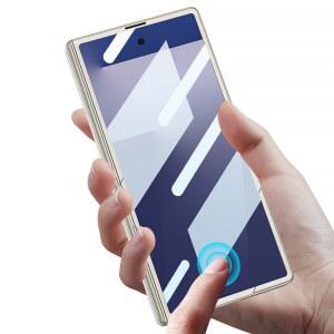 핸드폰케이스 갤럭시 Z 폴드 7용 마그네틱 힌지 아머 보호 케이스 폴드7 케이스용 전면 유리 무광택 하드 커버 DS-UF