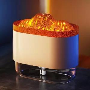 탁상용 무드등 가습기 소형 300ml 볼케이노 USB데스크 필터 휴대용 사무실 실용 USB 등가 용가 책상 데스크