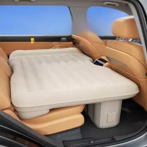평탄화 원터치 에어매트 자동 자동차 차량용 캠핑 공기주입 차박 뒷좌석 펌프 침대