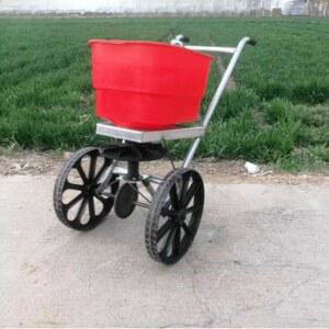 수동 비료 뿌리는 기계 제설기 바퀴형 플라스틱 퇴비 살포기 모래