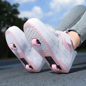 롤러슈즈 운동화 바퀴달린신발 스케이트 슈즈 바퀴 205 신발 롤러 스피드 화이트더블휠