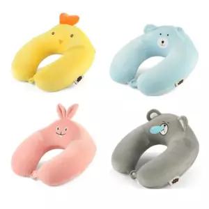 귀여운 동물 캐릭터 메모리폼 여행 기내 목베개 자동차목받침 차량용