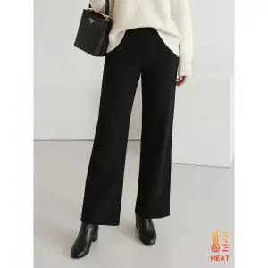 [에이샵] 허리밴드 기모 세미 와이드 롱 슬랙스_ASPT117W25