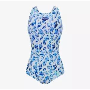 [아레나](대구신세계)여성 일반 썸머쉘 원피스 U백 실내수영복(캡내장)(A5FL1LS01)WHT