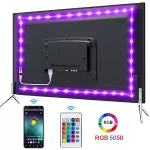 콘센트등 취침등 수면등 블루투스 USB LED 스트립 라이트 5050 SMD 5V RGB 조명 램프 테이프 리본 접착 TV