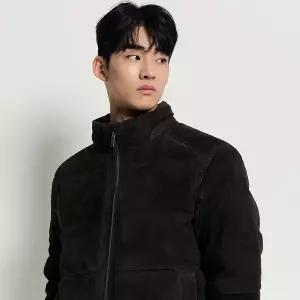 [매장정품] [빈폴] 스웨이드 가죽 구스다운 아우터 애쉬 (BC5Y3ZC344)