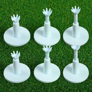 에이미 스포츠 골프 고무 티 3팩 또는 6팩 조절 가능 매트 드라이빙 레인지 실내 시뮬레이터용 깨지지 않는