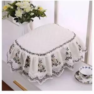 주방필수 전기 밥솥 덮개 먼지커버 밥통 원형 가리개 웜 허니 베이지 타원형 커버 30x40