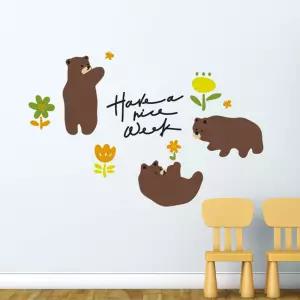 데이 스티커 시트지 벽지 창문 유리 그래픽 현관문 인테리어 영문 블랙 거울 아이방꾸미기 다크브라운