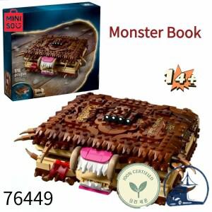 518pcs MINISO  Chomping  도서 76449 빌딩 블록 모델 벽돌 홈 장식 장난감 크리스마스 생일 선물