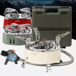 휴대용 높이조절 강염 스토브 캠핑 미니 가스 그리들 버너