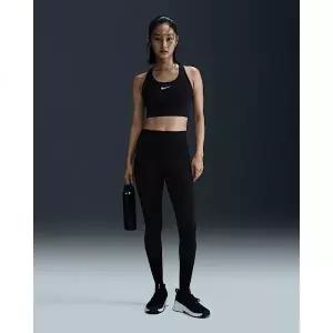 [나이키]유니버사 여성 하이웨이스트 풀 렝스 노 프론트 심 레깅스 - 블랙앤트러사이트다크 스모크 그레