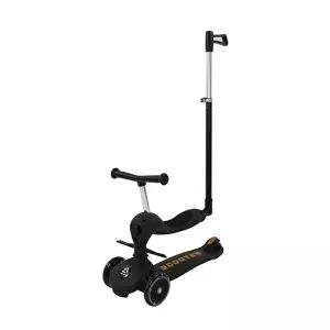 [파파스토이]알파카 퍼스트 킥보드 3in1 탈부착식 블랙 어린이 유아 씽씽이 붕붕카 (부모조향핸들바 포함)