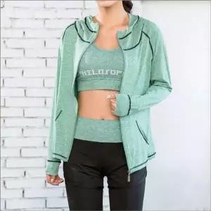 운동복 데일리 여자 런닝 후드 트레이닝 집업 헬스복