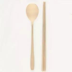 [셀러에이드]유기 소재 방짜 숟가락 젓가락 수저 식기