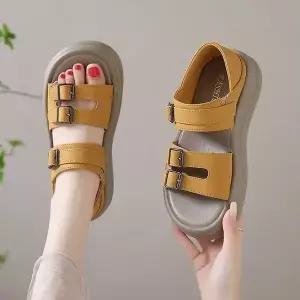 고품질 서머 즈 스드 샌들 DS0278 로우힐샌들 스트샌들 샌들 쪼리 (WFICHUS)