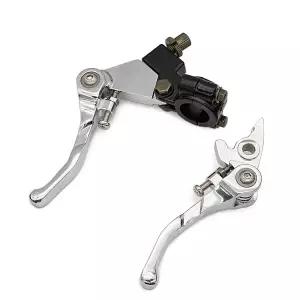 접이식 브레이크 클러치 레버 세트 오토바이 피트 더트 바이크 ATV 쿼드 50cc 110cc 125cc 140cc 160cc 200