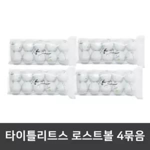타이틀리스트 로스트볼 V1,V1X 골프공 화이트 4묶음