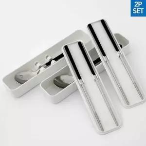 [셀러에이드]휴대용 도시락 수저 소형 숟가락 편리한 여행용