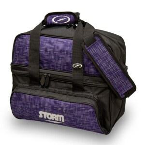 스톰 2볼 디럭스 토트 볼링백 - 추상 퍼플/블랙